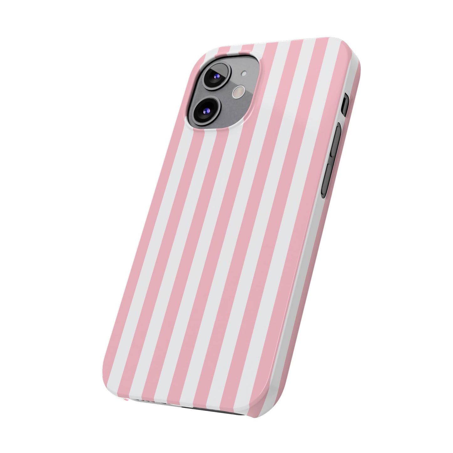 Pink Striped Summer Slim iPhone Case