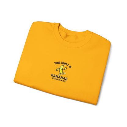 This Shift is Bananas Dancing Embroidered Crewneck Sweatshirt