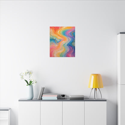 Rainbow Wave — Matte Canvas Wall Art
