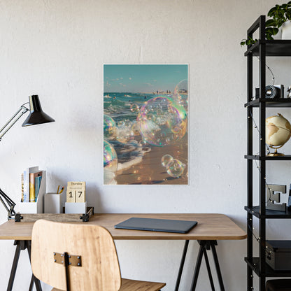 Bubble Beach Gloss Poster