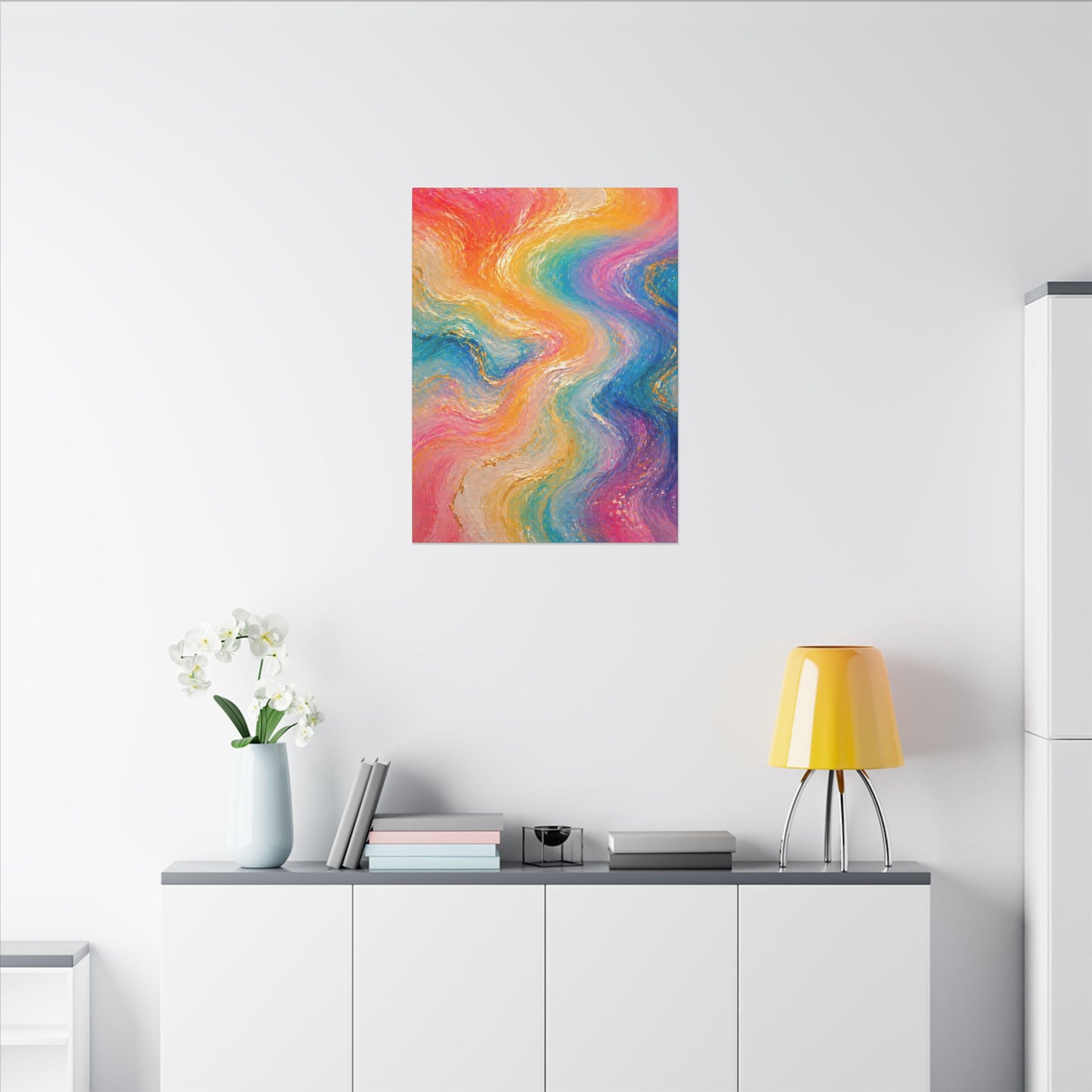 Rainbow Wave — Matte Canvas Wall Art