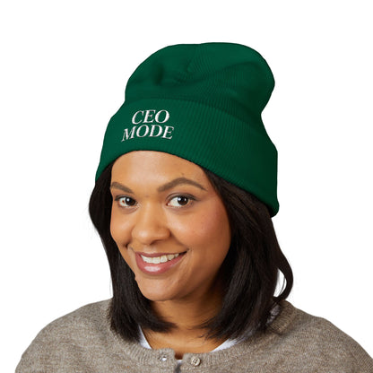 CEO Mode Embroidered Classic Cuffed Beanie