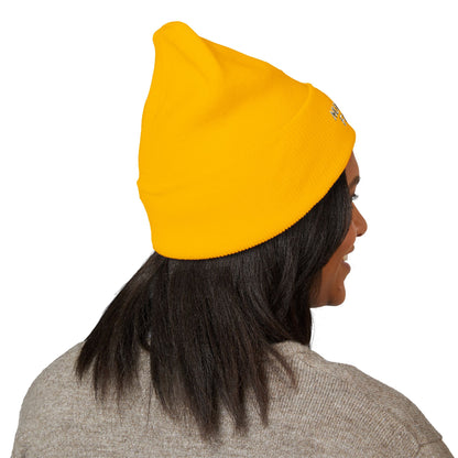 The Nurse Face Embroidered Classic Cuffed Beanie
