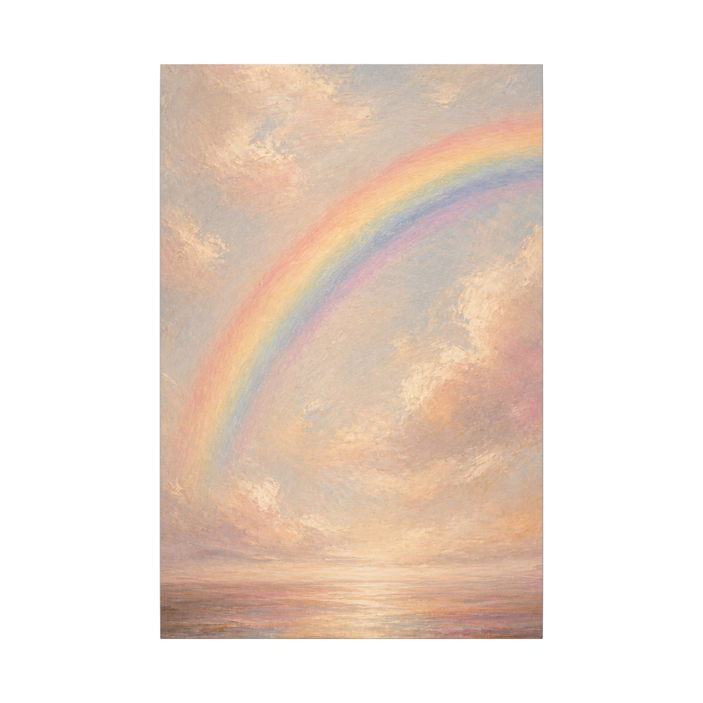 Rainbow Horizon Canvas Print — Matte Stretched Canvas