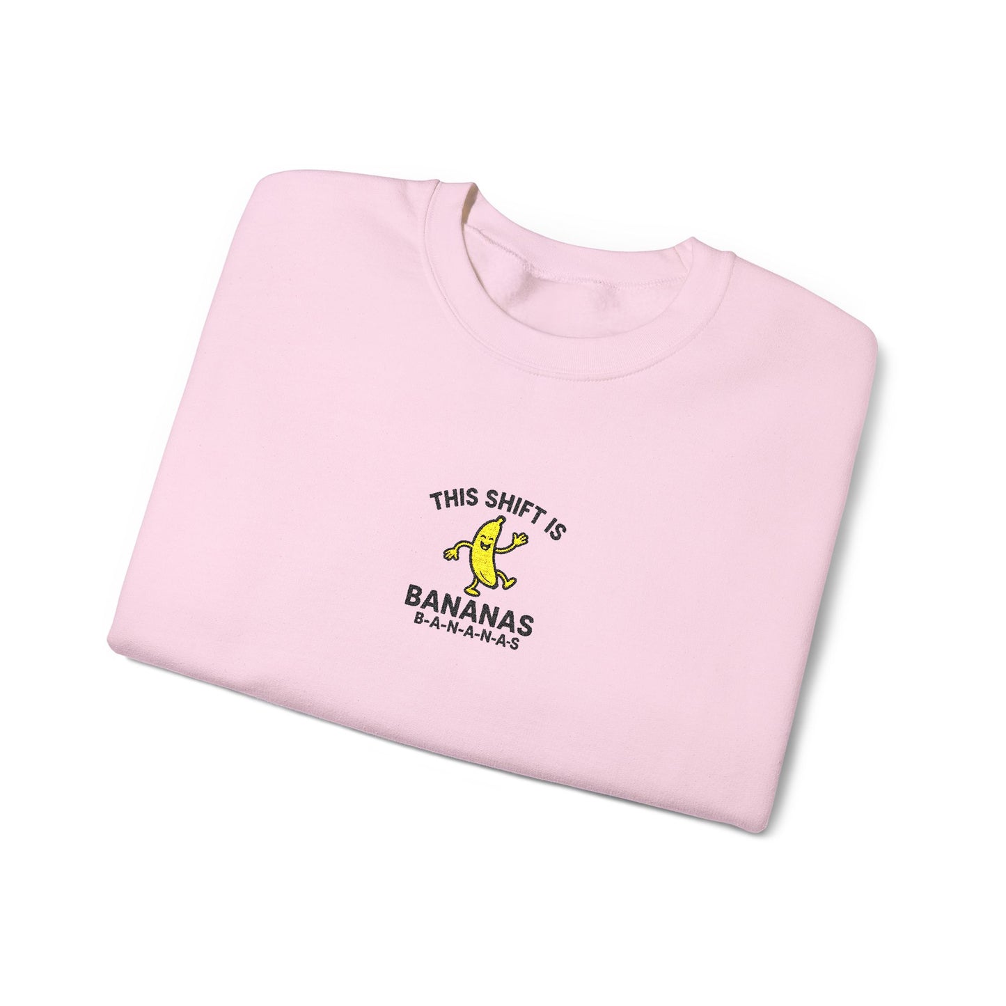 This Shift is Bananas Dancing Embroidered Crewneck Sweatshirt