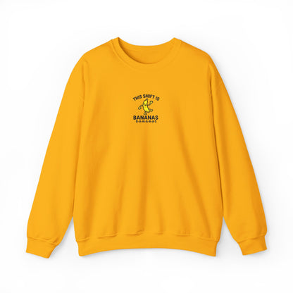 This Shift is Bananas Dancing Embroidered Crewneck Sweatshirt