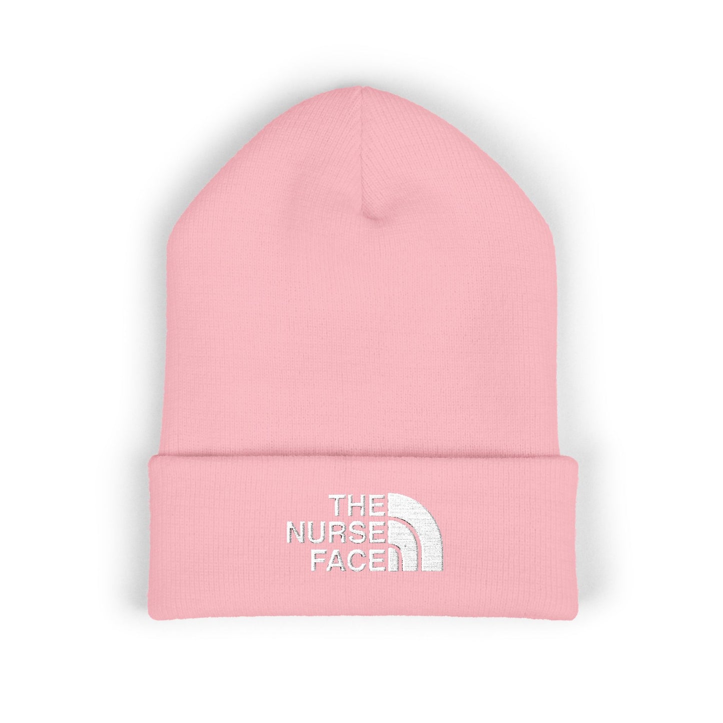 The Nurse Face Embroidered Classic Cuffed Beanie