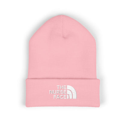 The Nurse Face Embroidered Classic Cuffed Beanie