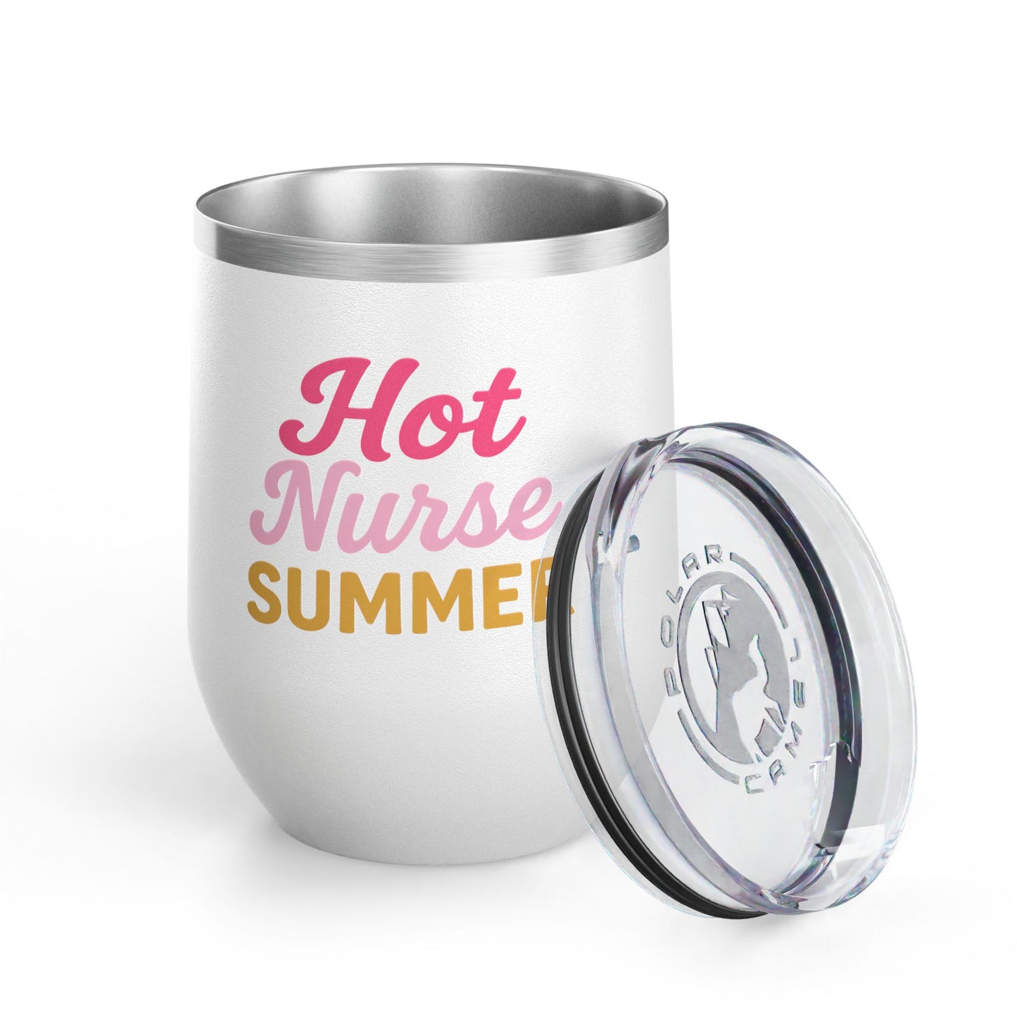 Hot Nurse Summer Wine Tumbler (12 oz)