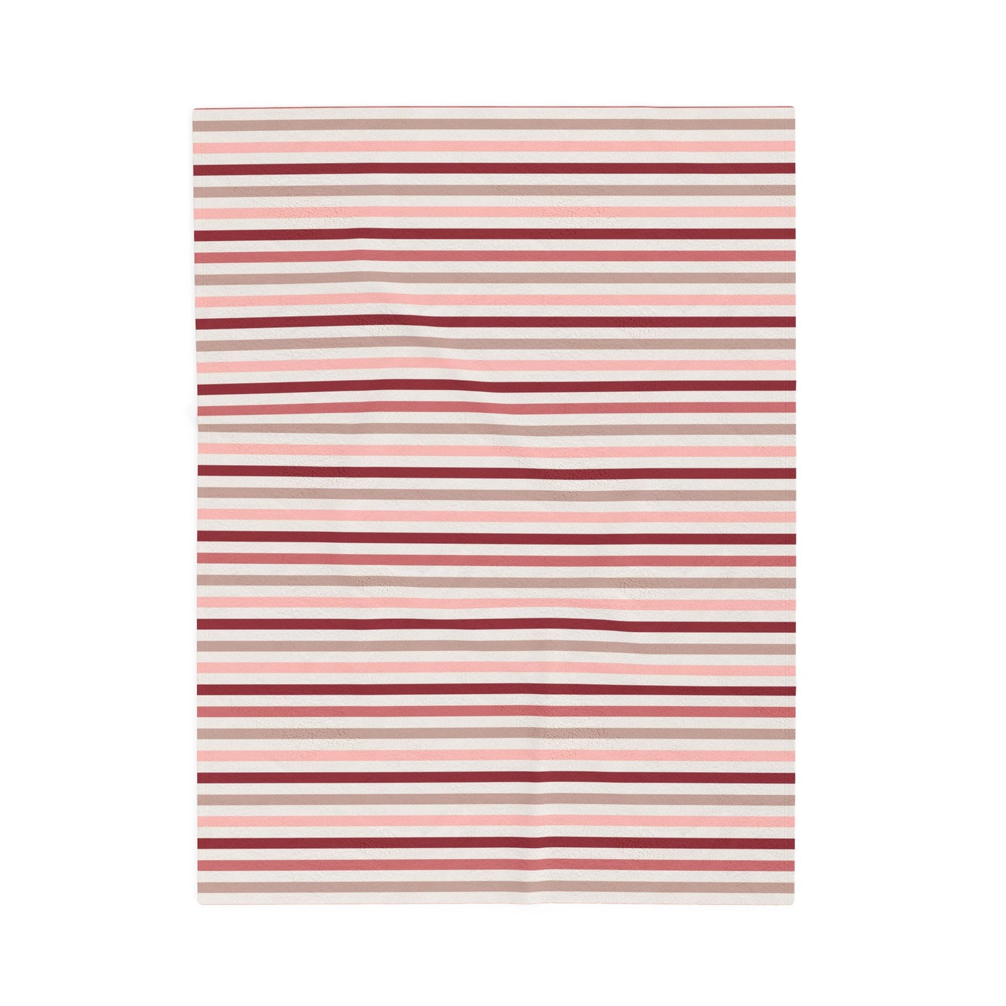 Love Stripes Velveteen Plush Blanket