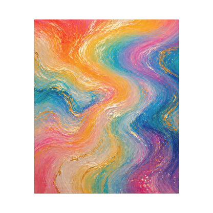 Rainbow Wave — Matte Canvas Wall Art