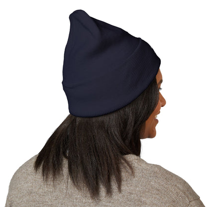 Emoji Bow Embroidered Classic Cuffed Beanie