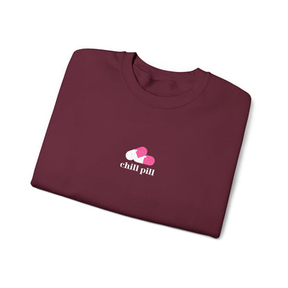 Chill Pill Embroidered Crewneck Sweatshirt