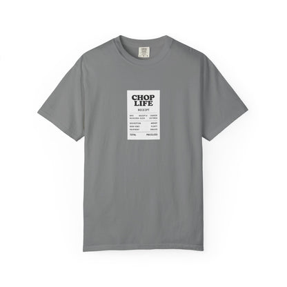 Chop Life Receipt Oversized T-shirt