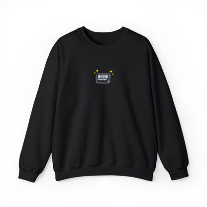 Call Me Beep Me Pager Embroidered Crewneck Sweatshirt
