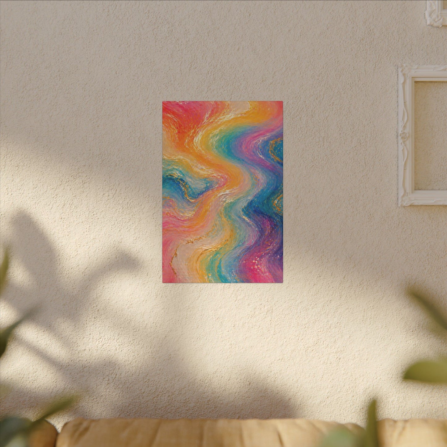 Rainbow Wave — Matte Canvas Wall Art