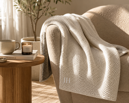 Personalized Embroidered Plush Throw Blanket