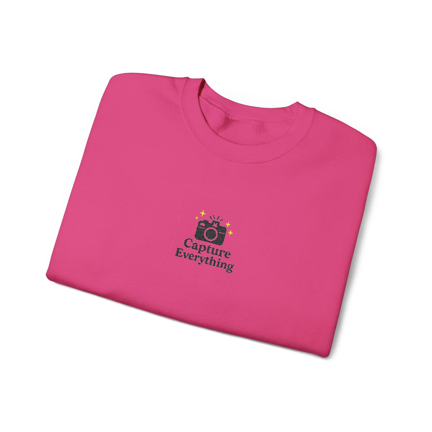 Capture Everything Embroidered Crewneck Sweatshirt