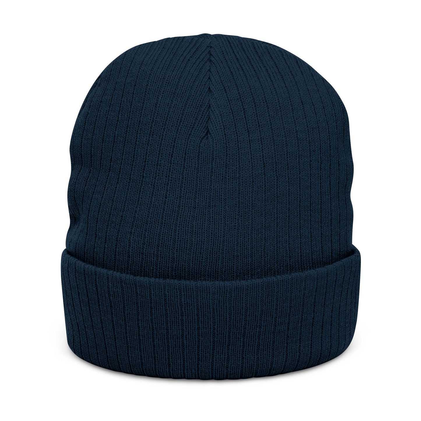 Jhora's Coffee Embroidered Ribbed Beanie