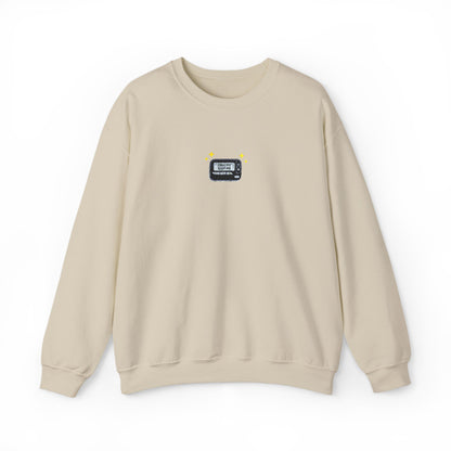 Call Me Beep Me Pager Embroidered Crewneck Sweatshirt
