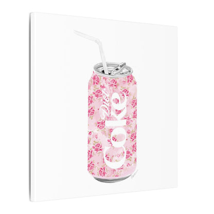 Rose Diet Coke Matte Canvas, Stretched