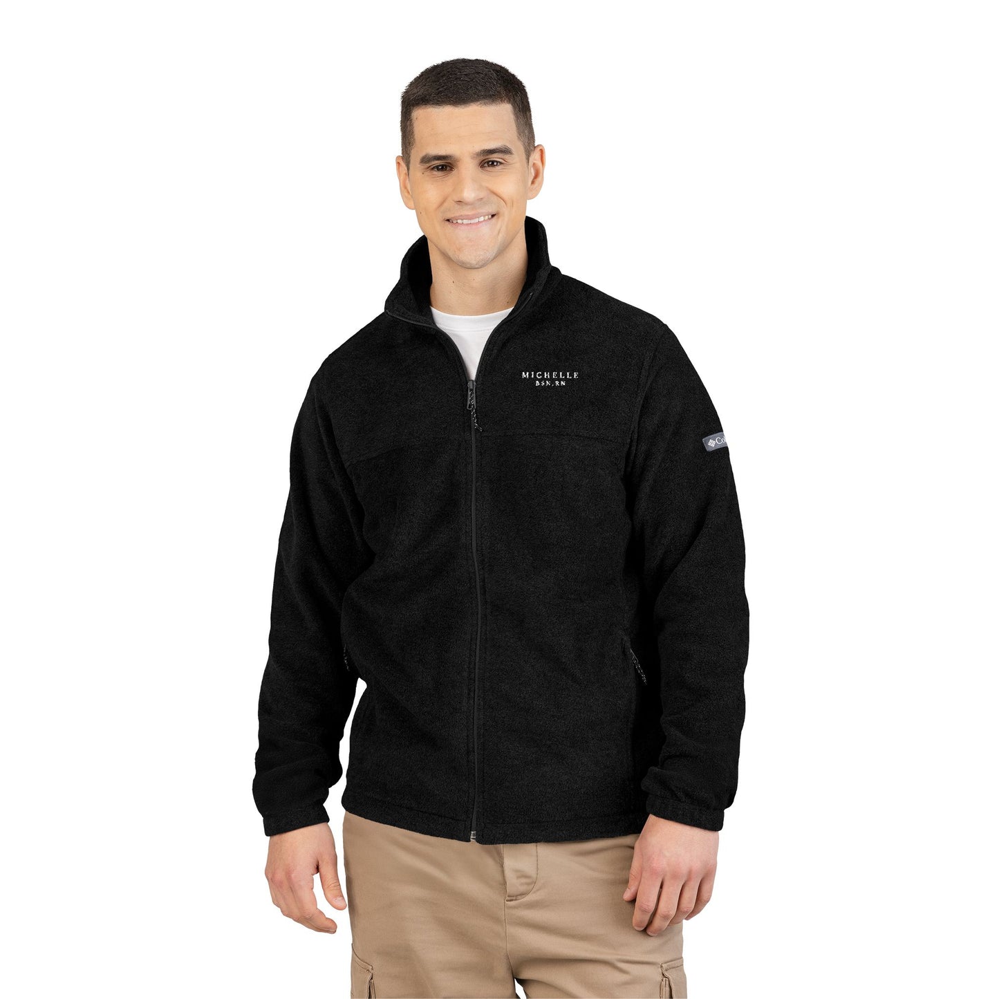 Personalized Embroidered RN Columbia Fleece Jacket