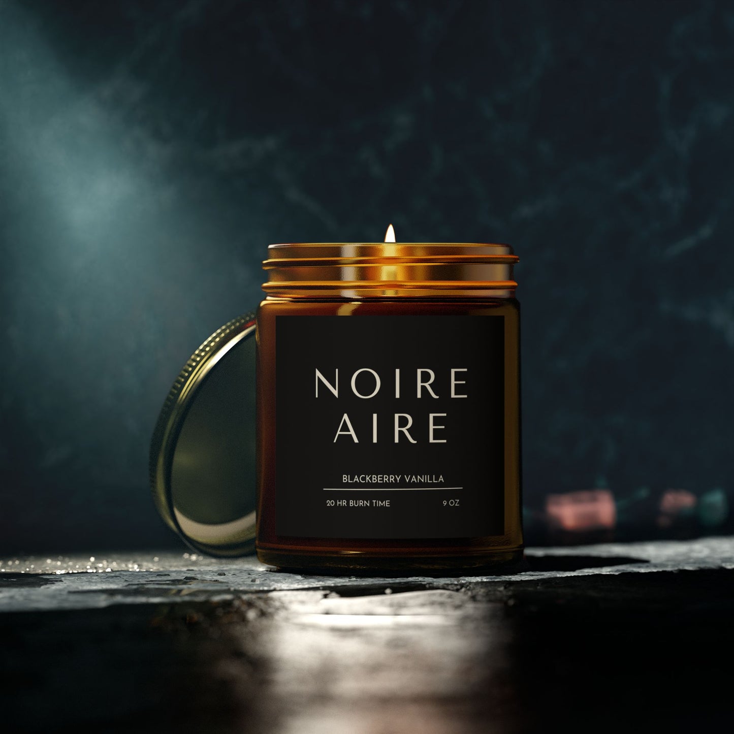 Noire Aire Blackberry Vanilla Scented Candles (4oz, 9oz)