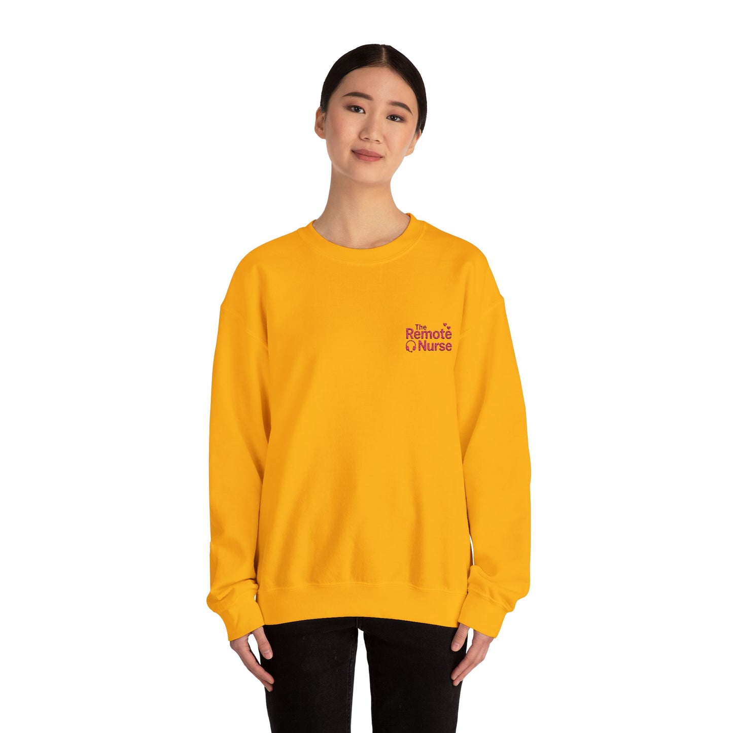 The Remote Nurse Embroidered Crewneck Sweatshirt
