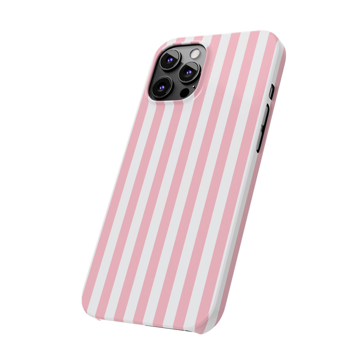 Pink Striped Summer Slim iPhone Case