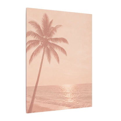 Blush Palm Beach — Matte Stretched Canvas Wall Art