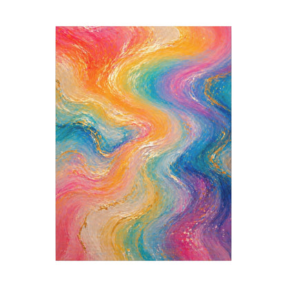 Rainbow Wave — Matte Canvas Wall Art