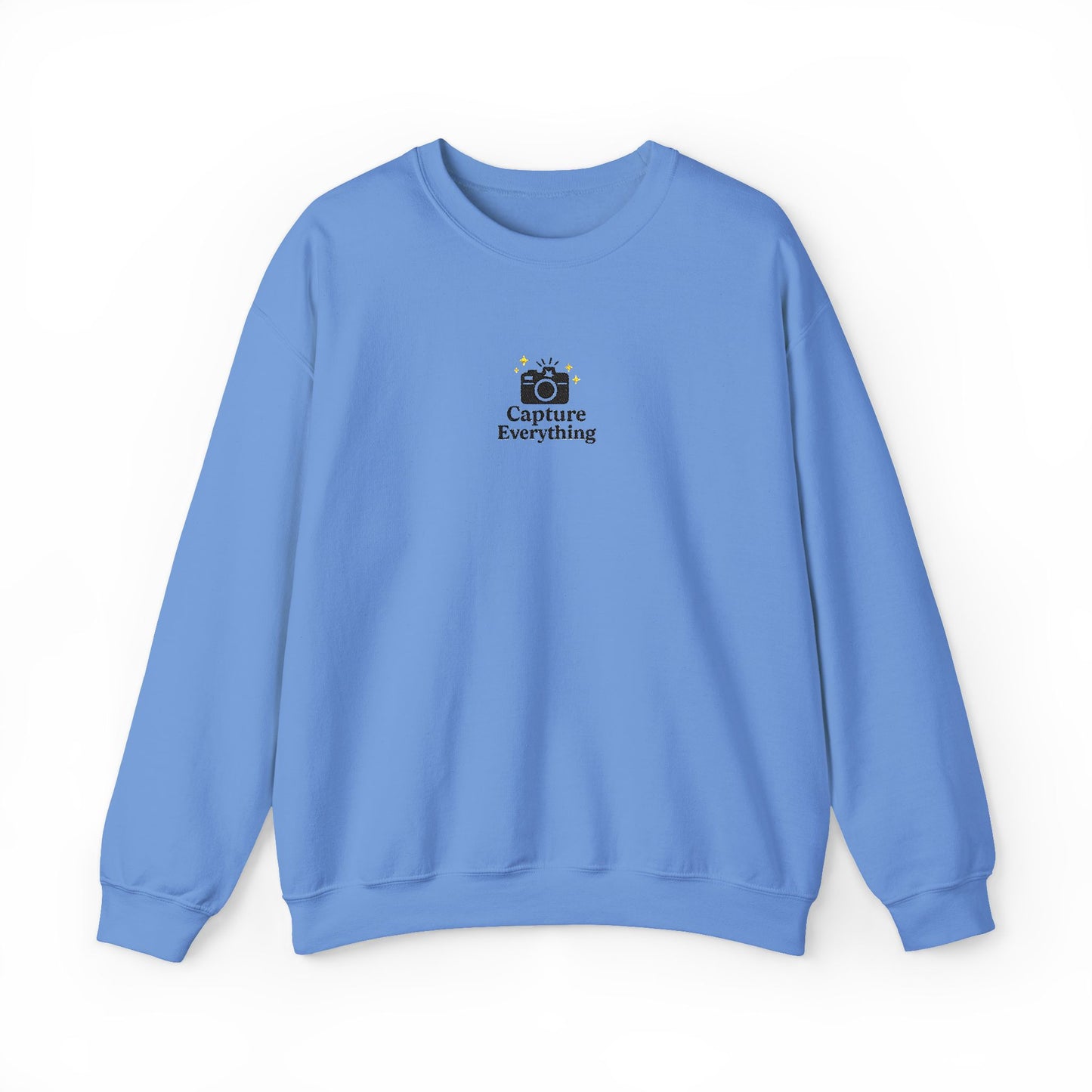 Capture Everything Embroidered Crewneck Sweatshirt
