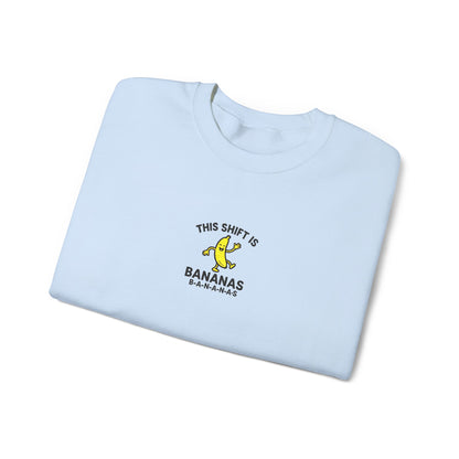This Shift is Bananas Dancing Embroidered Crewneck Sweatshirt