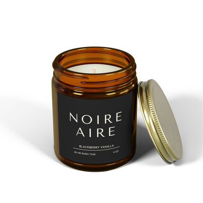 Noire Aire Blackberry Vanilla Scented Candles (4oz, 9oz)
