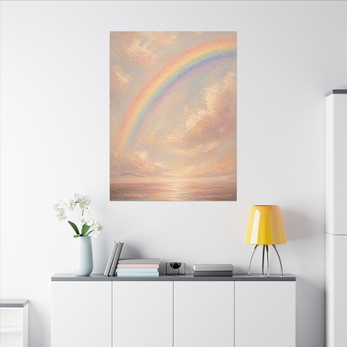 Rainbow Horizon Canvas Print — Matte Stretched Canvas