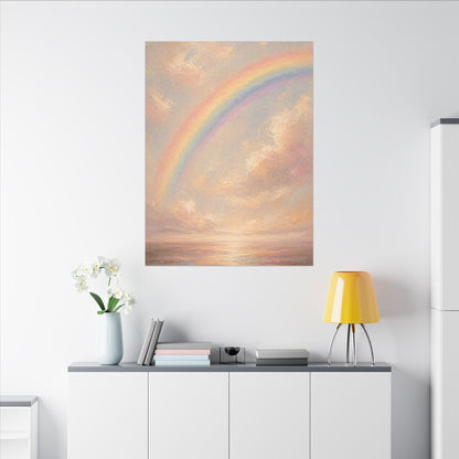 Rainbow Horizon Canvas Print — Matte Stretched Canvas