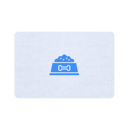 Blue Bowl Pet Food Mat