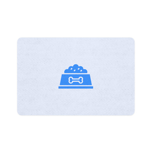 Blue Bowl Pet Food Mat