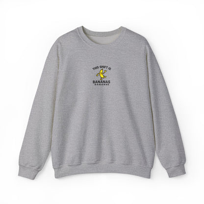This Shift is Bananas Dancing Embroidered Crewneck Sweatshirt