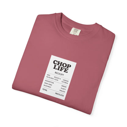 Chop Life Receipt Oversized T-shirt