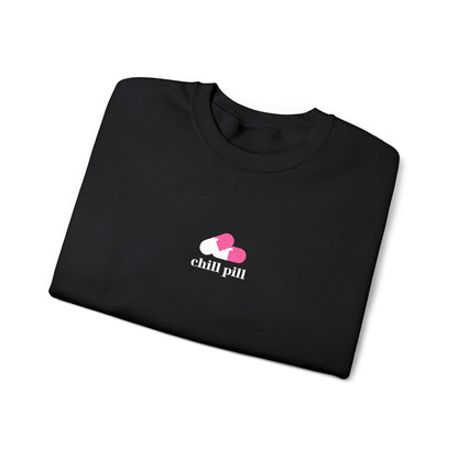 Chill Pill Embroidered Crewneck Sweatshirt