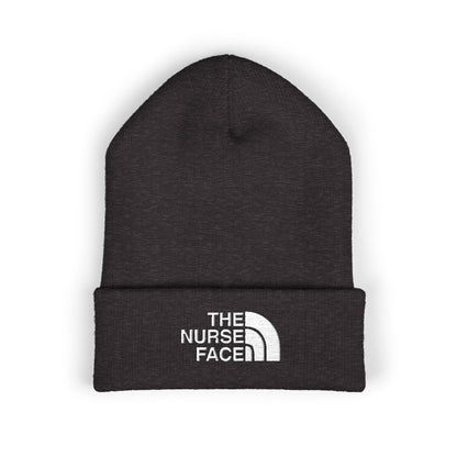 The Nurse Face Embroidered Classic Cuffed Beanie