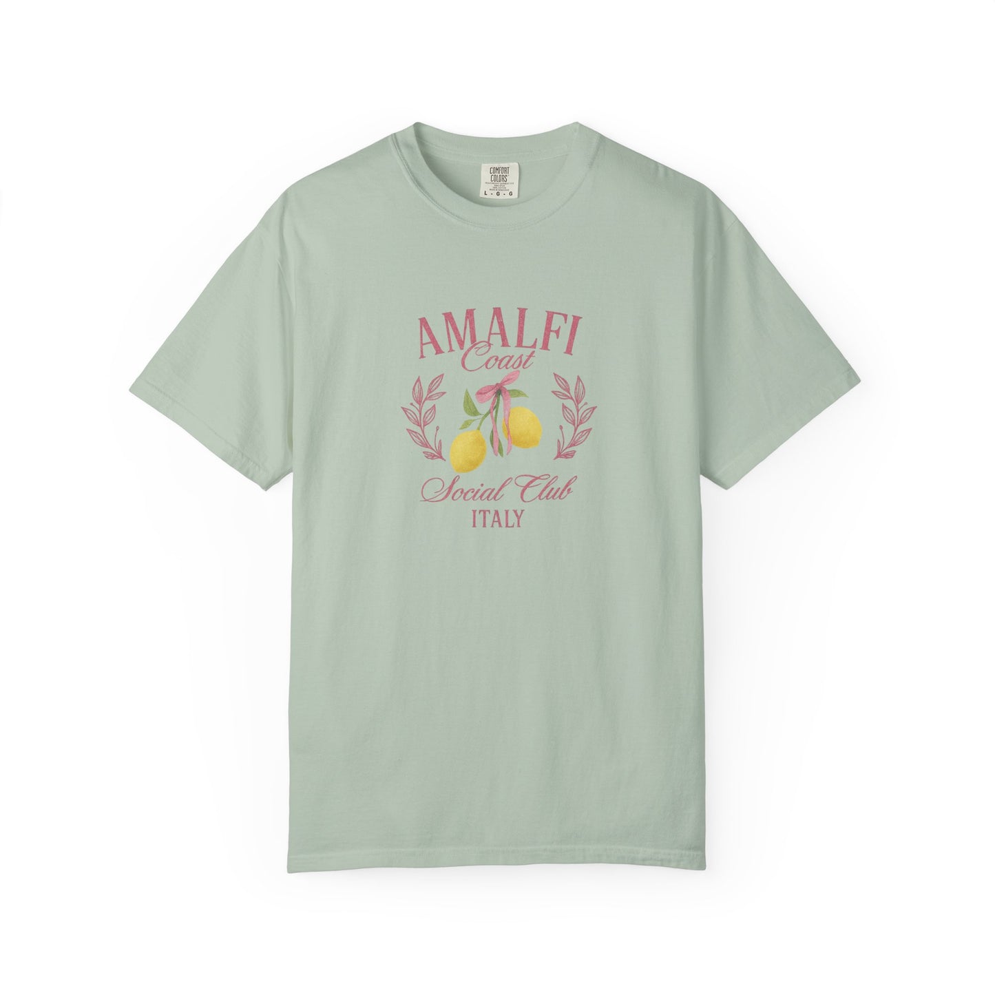 Amalfi Coast Social Club Pink Oversized T-shirt