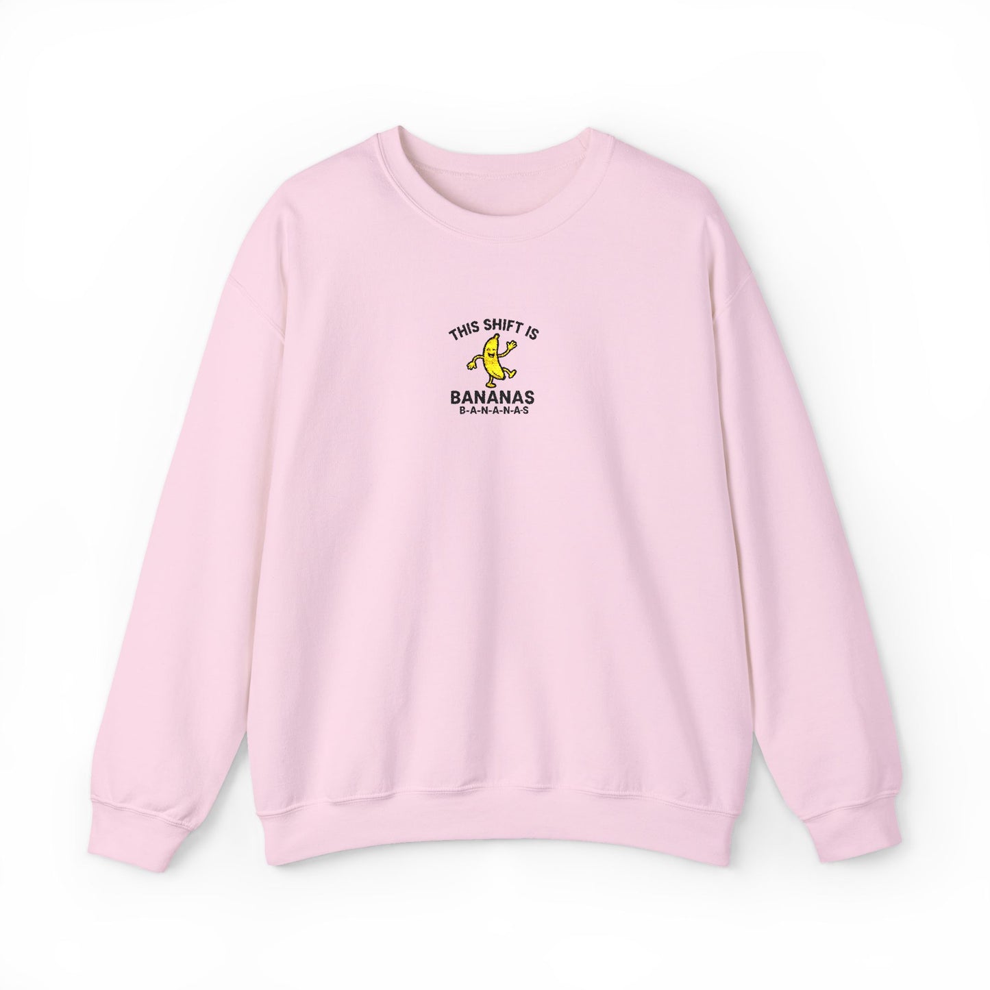 This Shift is Bananas Dancing Embroidered Crewneck Sweatshirt