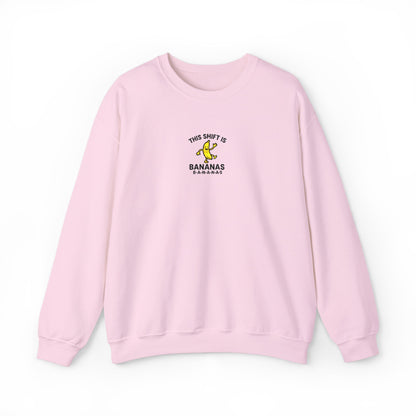 This Shift is Bananas Dancing Embroidered Crewneck Sweatshirt