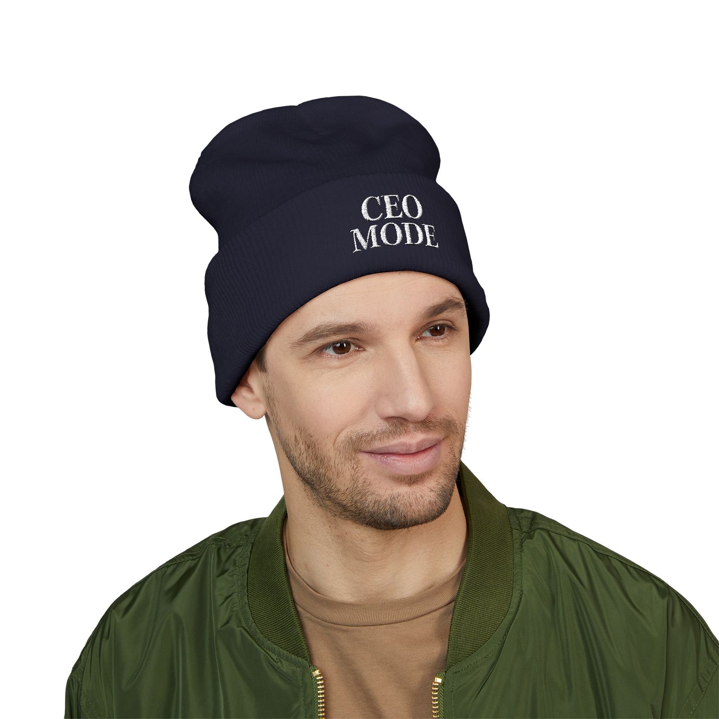 CEO Mode Embroidered Classic Cuffed Beanie