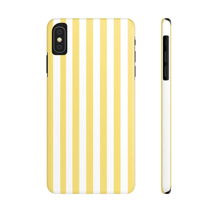 Yellow Striped Summer Slim iPhone Case