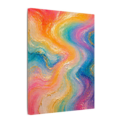 Rainbow Wave — Matte Canvas Wall Art