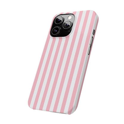 Pink Striped Summer Slim iPhone Case