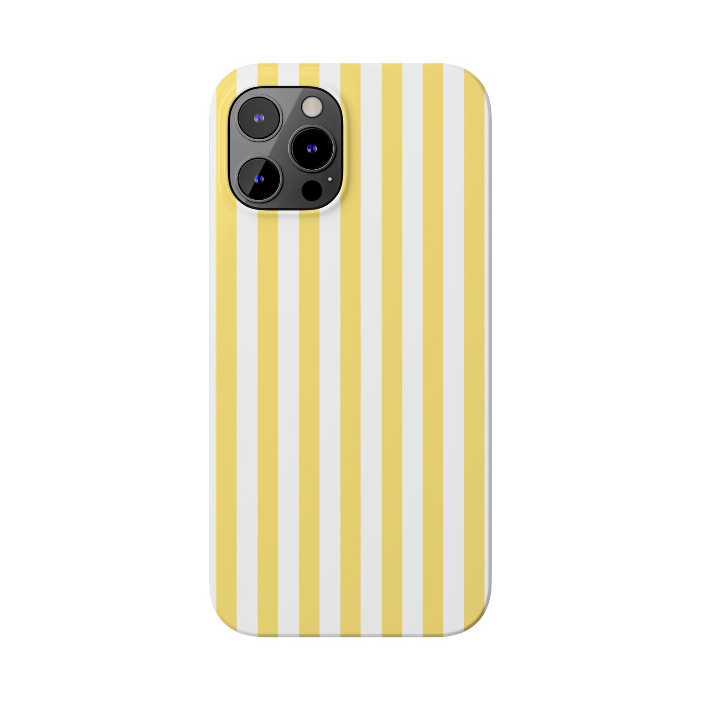 Yellow Striped Summer Slim iPhone Case
